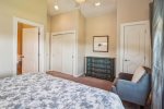 Upstairs Primary bedroom with king bed at Holiday House